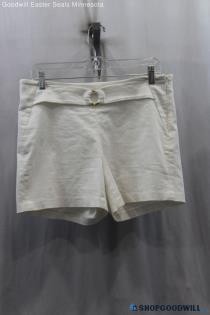 Michael Kors Women's White Chino Short SZ 8