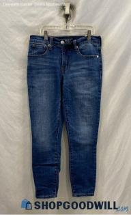 Lucky Brand Women's Blue Mid-Rise Cropped Jeans - Sz 4