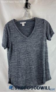 AthletaWomen's Gray heathered V Neck Performance T-shirt - Sz S