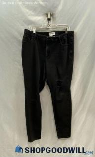 Lane Bryant Women's Black High-Rise Skinny Jeans - Sz 16