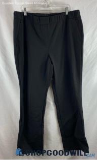 Lane Bryant Women's Black Pull on Straight Ankle Pants - Sz 18