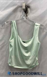 The Northface Women's Mint Green Cropped Tank Top - Sz M