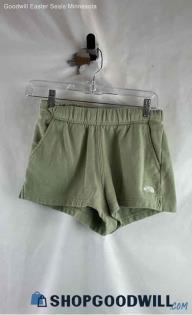 The North Face Women's Pale Light Wash Green Shorts - Sz S