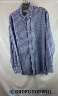 Michael Kors Men's Blue Cotton Button Up - Sz 34