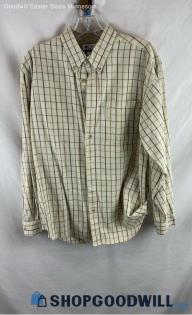 Columbia Men's Tan Cotton Shirt - Sz M