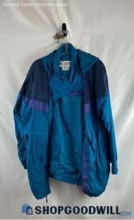 Columbia Women's Turquois Dark Blue Jacket/Coat - Sz M