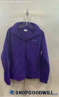 Columbia Women's Purple Fullzip Sweater - Sz M