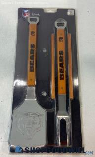 NFL Bears Metal 3-Piece Barbeque Utensil Set BRAND NEW