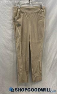 NWT Chico's Women's Beige Pull On Ankle Pants - Sz 10