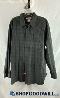 Columbia Men's Gray Cotton Button Up - Sz XL