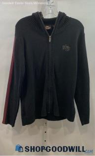 Harley Davidson Women's Black Full Zip Sweater Sz 20