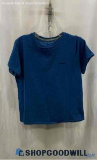 Patagonia Women's Blue Graphic Pullover T-Shirt - Sz L