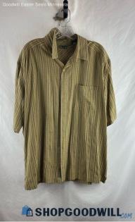 REI Men's Tan/Black Polyester Shirt - Sz XL