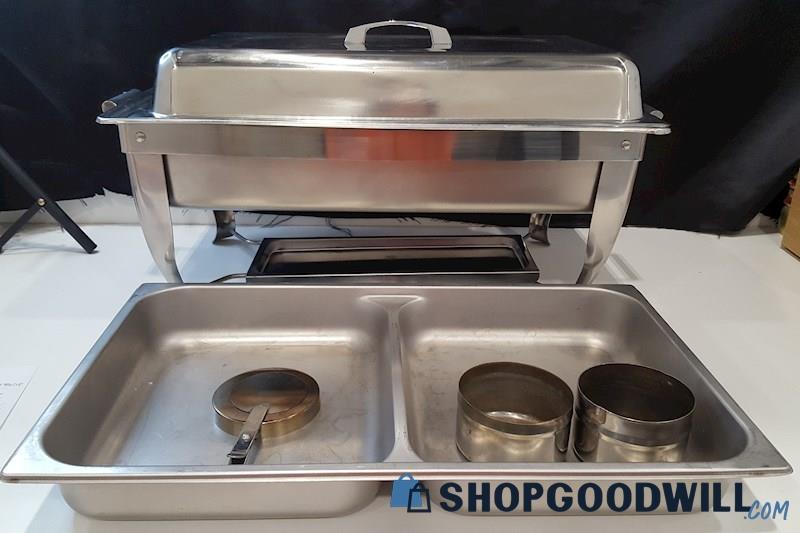 Gourmet Buffet 8qt Chafing Dish Heavy Stainless Steal | ShopGoodwill.com