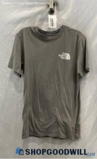 The North Face Men's Graphite Gray Back Graphic Short Sleeve T-shirt - Sz S