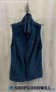 Columbia Men's Dark Blue Fleece Full Zip Sweater Vest - Sz S