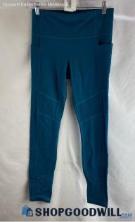 Athleta Women's Teal Textured Side Pocket Ankle Leggings - Sz S