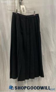 Breckenridge Women's Charcoal Wool Pleat Skirt Sz 6