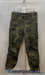 Lucky Brand Women's Green Camo Cargo Pants - Sz 6/28