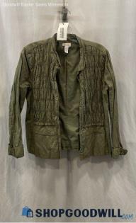 Chico's Women's Green Utility Jacket Sz M