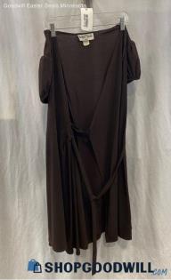 Ronni Nicole Women's Brown Wrap Dress Sz 12P