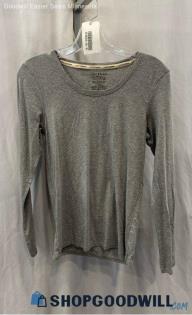 Lucky Brand Women's Heather Gray LS Shirt Sz M