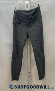 Athleta Women's Black/White Patterned Textured Ankle Pants - Sz M