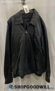 Colebrook Men's Black Leather Jacket Sz XL