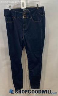 Torrid Women's Blue Dark Washe Ankle Skinny Jeggings - Sz 12