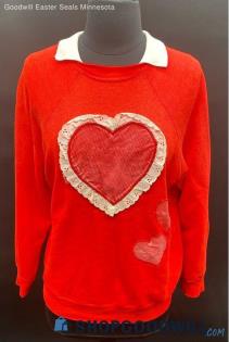 Valentine Themed LS Sweatshirt x shirt - Sz OS