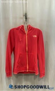 The Northface Women's Pink Zip Up Sweater - Sz M