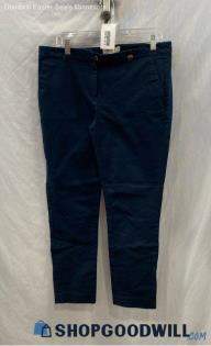 Michael Kors Women's Navy Straight Leg Chino Ankle Pants - Sz 12