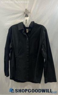 Chico's Women's Black Button Up Long Sleeve - Sz 2