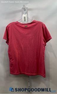 Columbia Women's Pink Solid T-shirt - Sz L