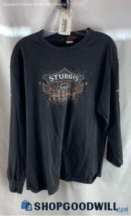 Sturgis X Hot Leathers Men's Black 2013 Sturgis Graphic Long Sleeve T-Shirt Sz L