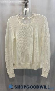 Athleta Women's White Knit Sweater - Sz S