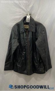 Wilsons Leather Men's VTG Black Genuine Leather Jacket - Sz M