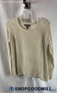 Tommy Bahama Women's Cream Cotton Sweater - Sz S