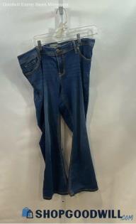 Torrid Women's Dark Blue Flared Boot Cut Jeans - Sz 14