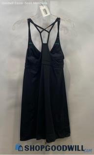 Athleta Women's Black Spaghetti Strap Racerback Tank Dress - Sz M