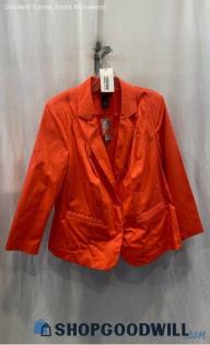 NWT Lane Bryant Women's Orange Blazer Sz 18