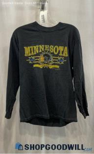 VTG Minnesota Men's Black LS Shirt - Sz M