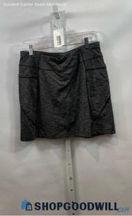 Athleta Women's Gray Heathered Short Lined Side Pocket Skort - Sz M