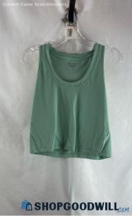 Athleta Women's Seafoam Active Cropped Tank Top - Sz L