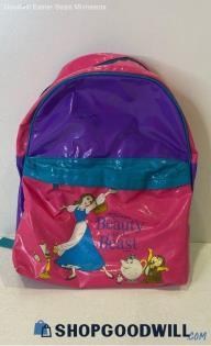 Pyramid Handbags Disney's Beauty & The Beast Purple/Pink Vinyl Child's Backpack