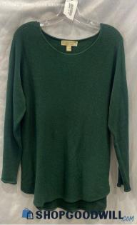 Michael Kors Women's Green Sweater - Sz M