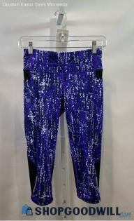 Athleta Women's Capri Black, Blue & White Pants - Sz XXS