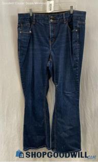 Lane Bryant Women's Blue Cotton Jeans - Sz 18 Staining On Jeans