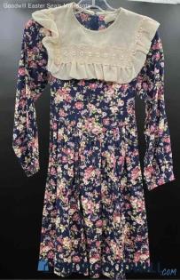 Rare Editions Navy Blue floral Dress - Sz 14