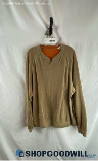 Tommy Bahama Men's Tan/Orange Detail Sweater - Sz XL